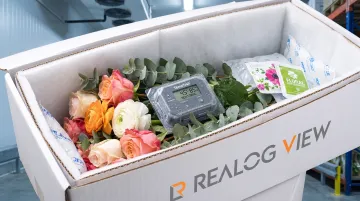 TempTrail temperature data logger monitoring floral cold chain shipment