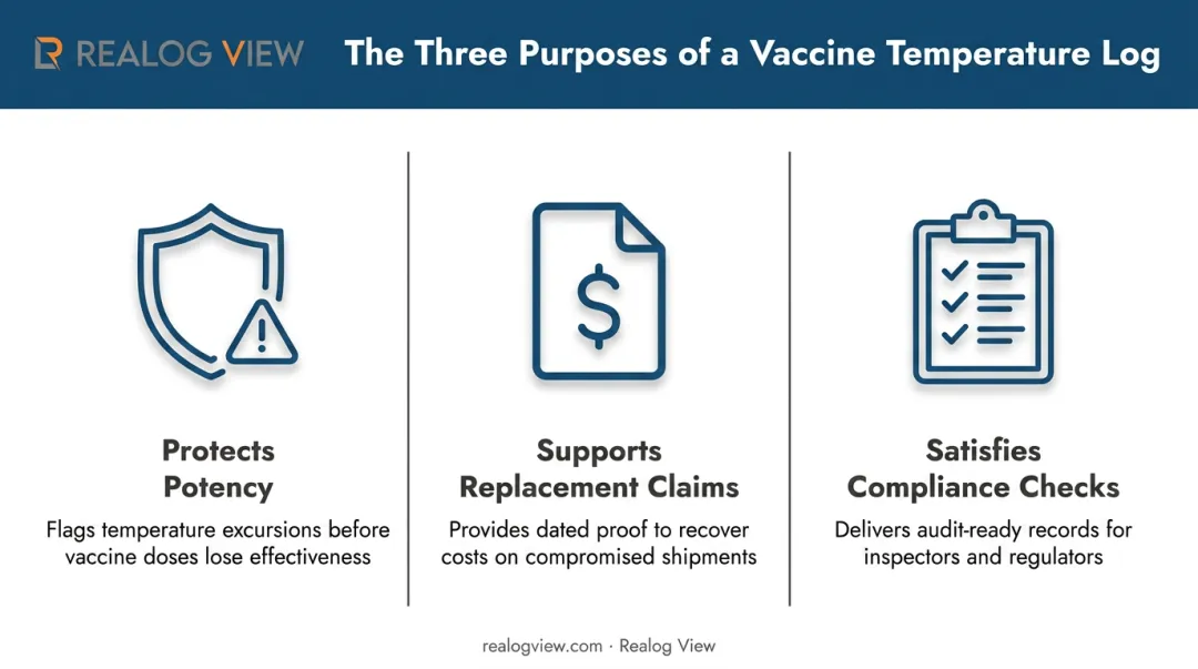 Three core purposes of vaccine temperature logs for VFC compliance