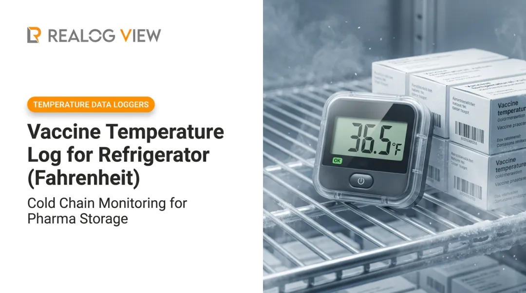 Vaccine Temperature Log for Refrigerator (Fahrenheit)