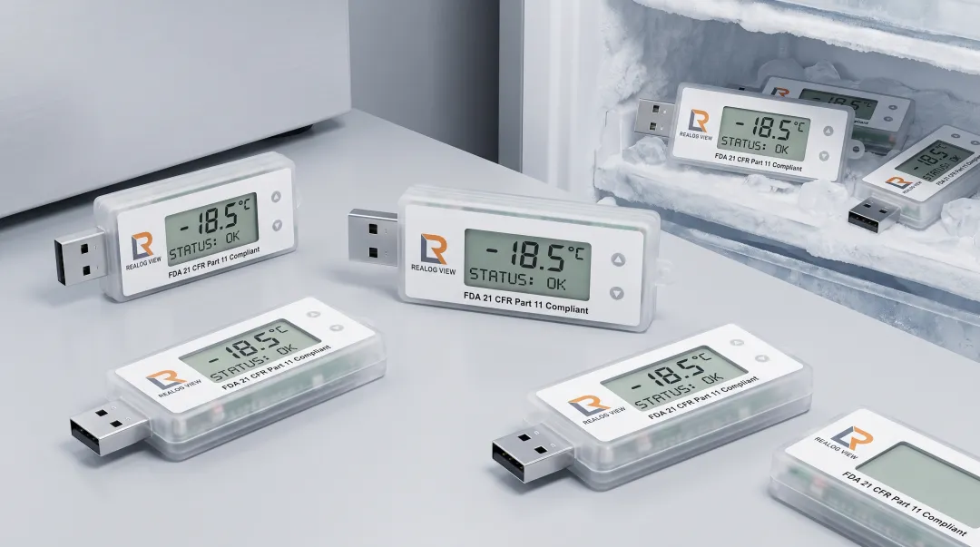 ISO 17025 calibrated temperature data loggers with USB connectivity for pharmaceutical mapping