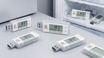 ISO 17025 calibrated temperature data loggers with USB connectivity for pharmaceutical mapping