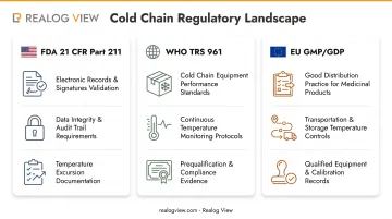 Regulatory temperature mapping requirements comparison across FDA WHO and EU GMP guidelines