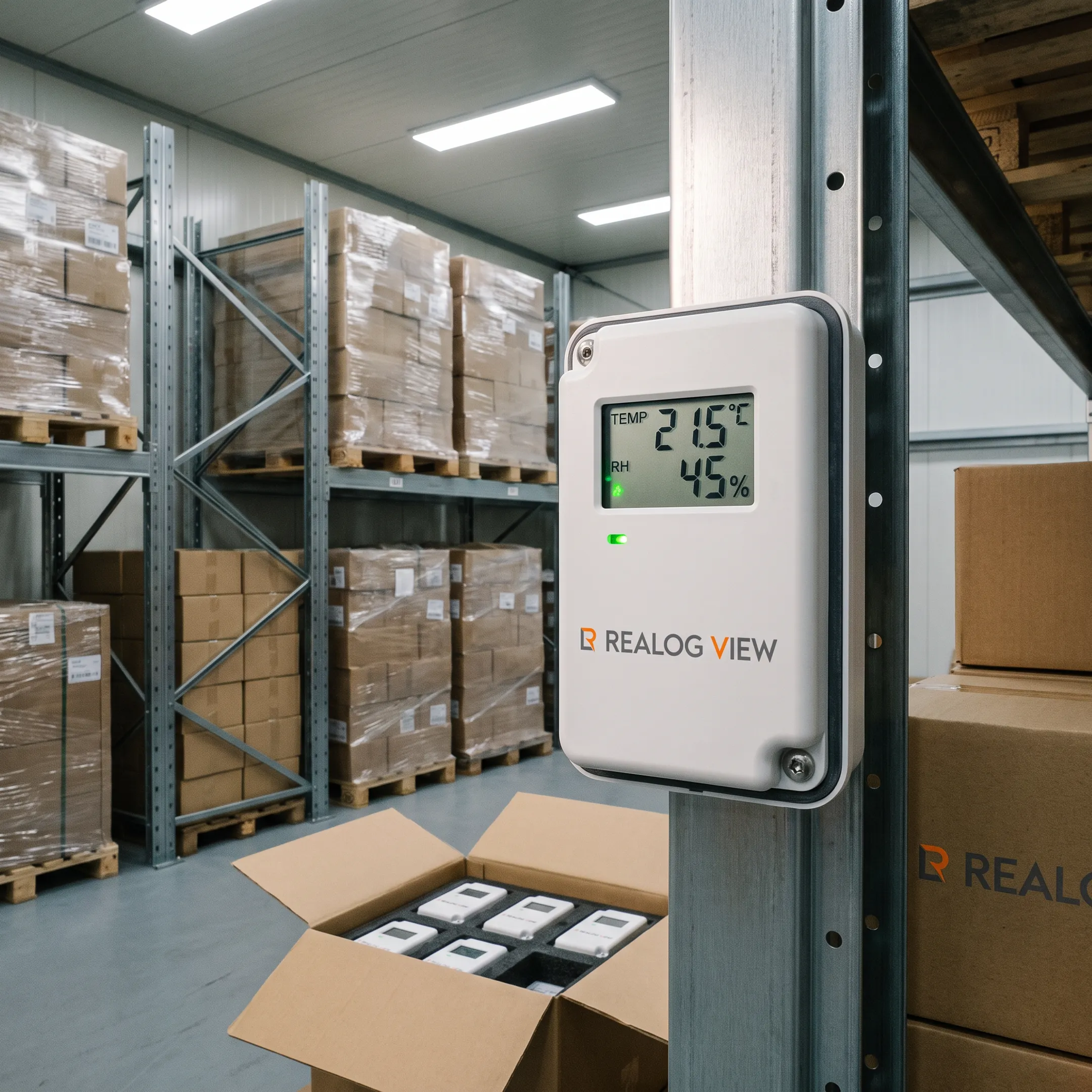 Warehouse temperature monitoring