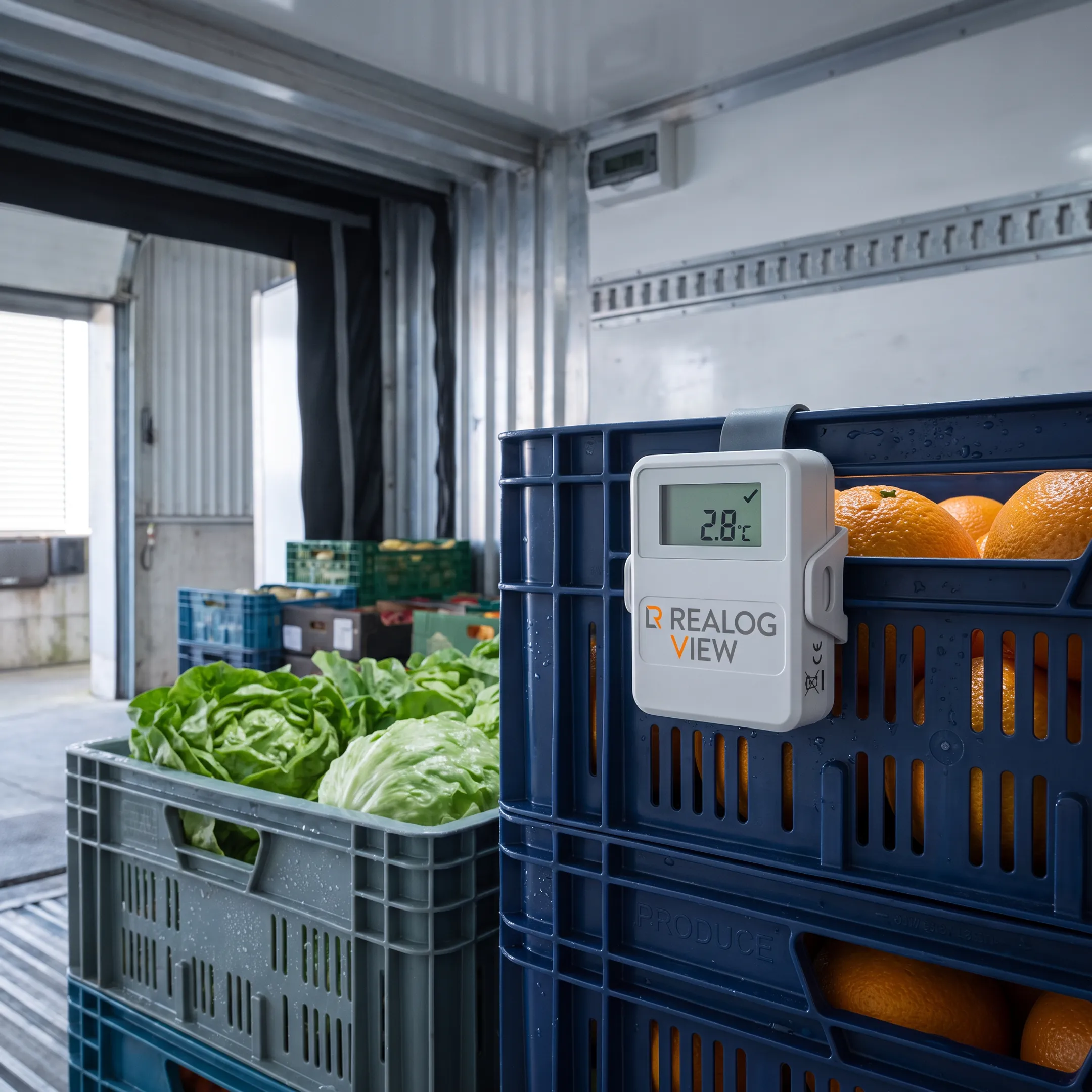 Food logistics temperature monitoring