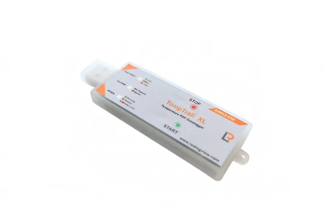 TempTrail™ XL
(Single-use, Low-cost Temperature Data logger with large storage)