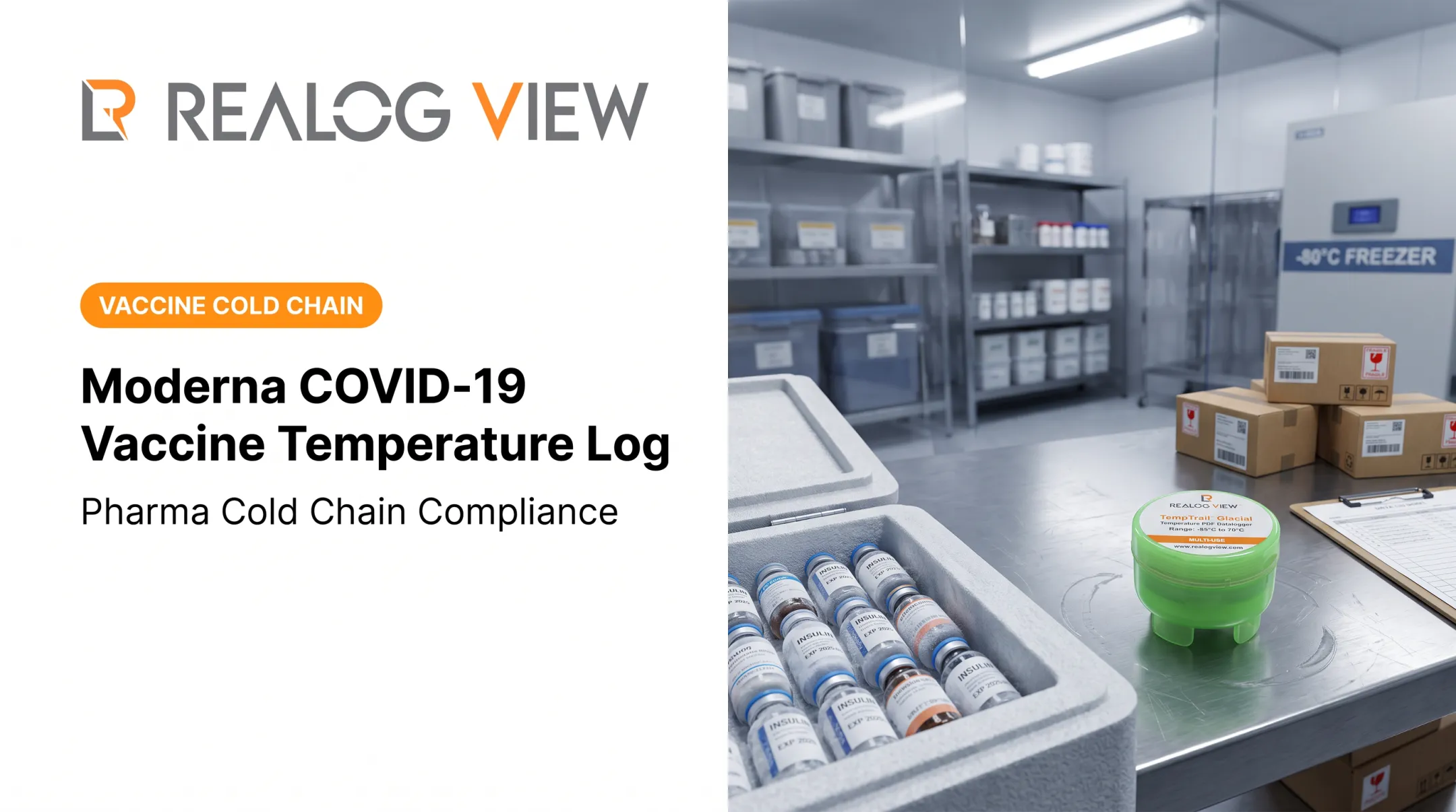 Moderna COVID-19 Vaccine Temperature Log