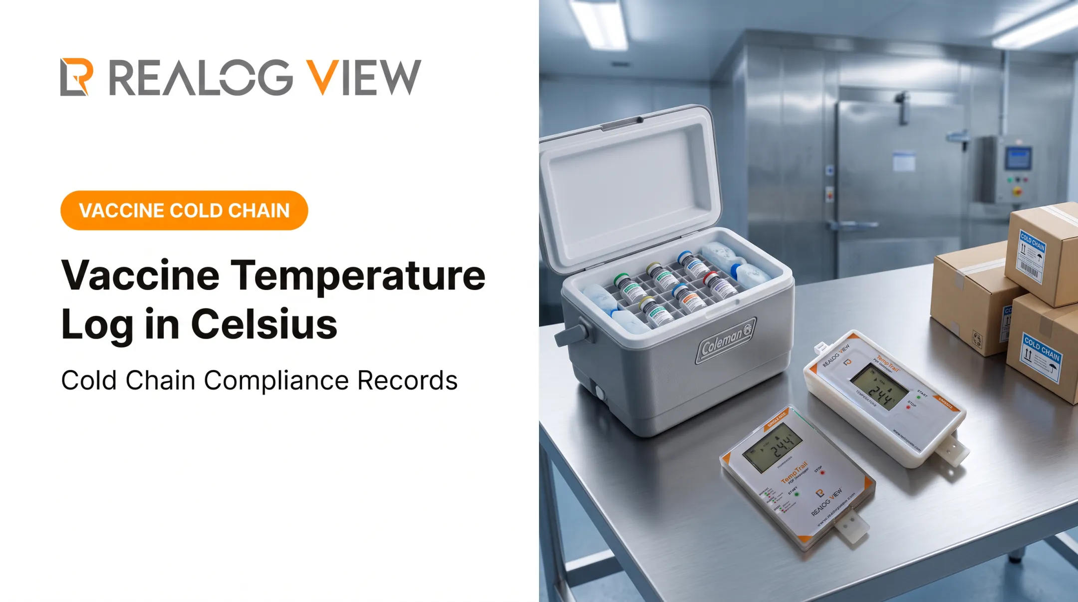 Vaccine Temperature Log in Celsius