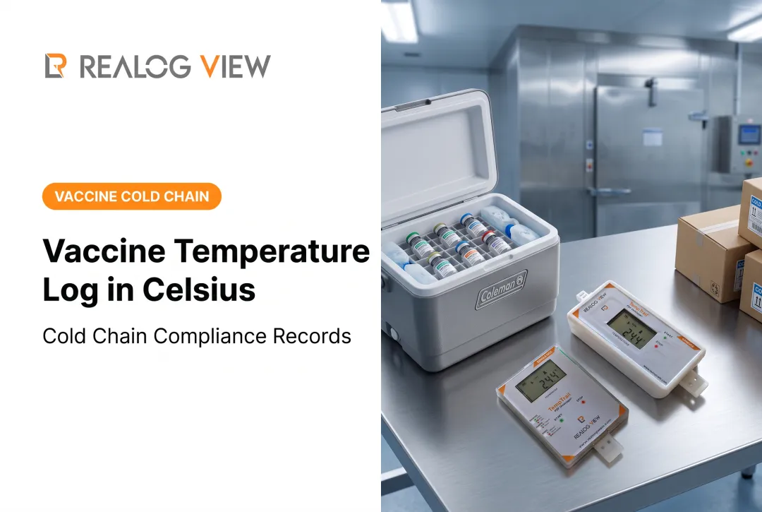 Vaccine Temperature Log in Celsius