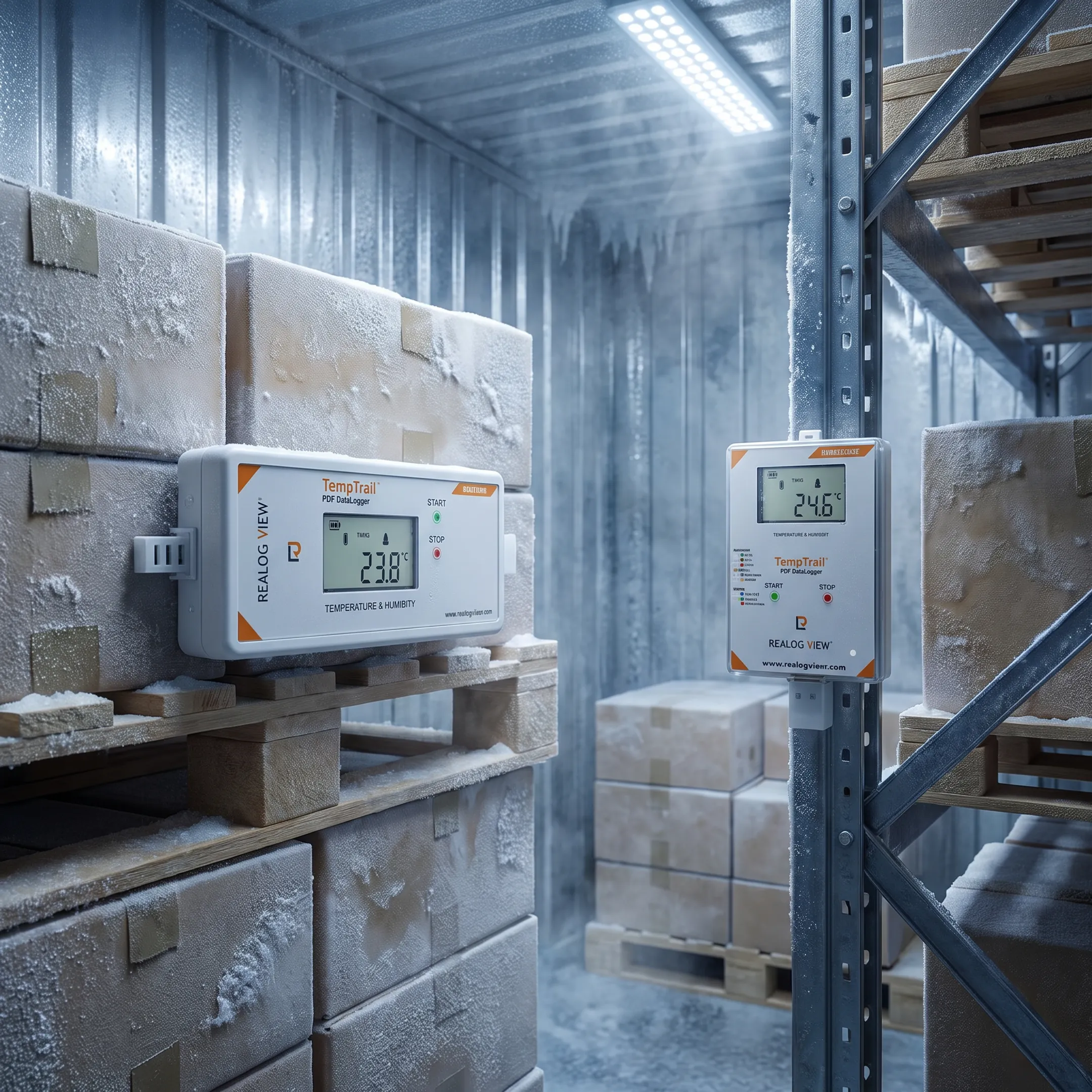 Food logistics temperature monitoring