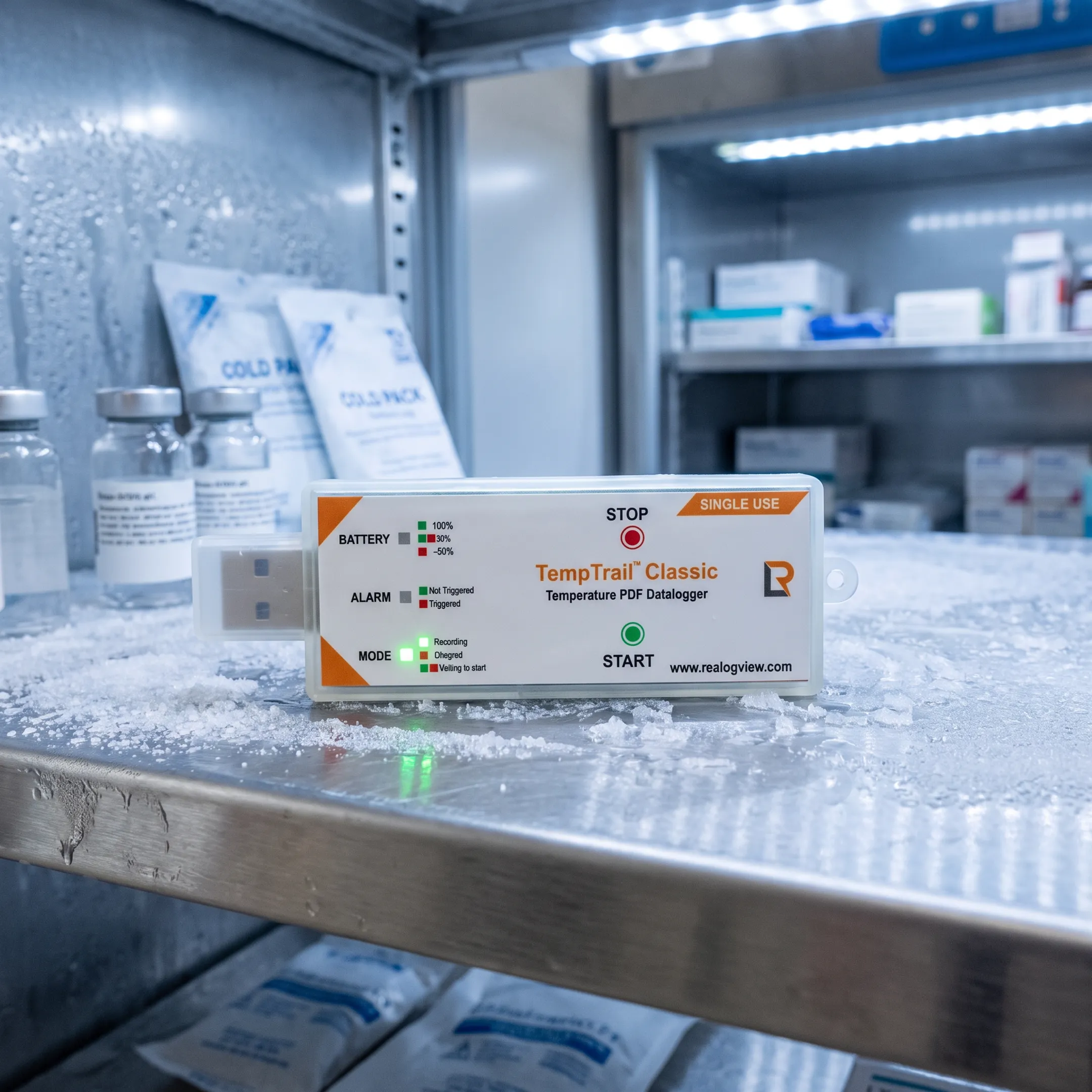 Pharmaceutical cold storage monitoring