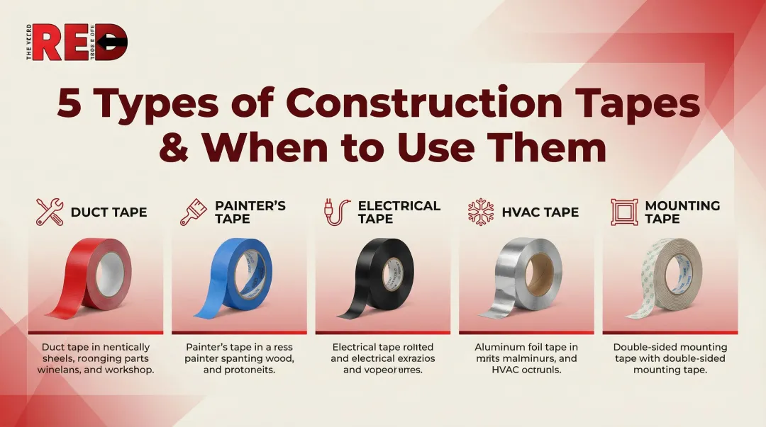 Cover image for 5 Types of Construction Tapes & When to Use Them