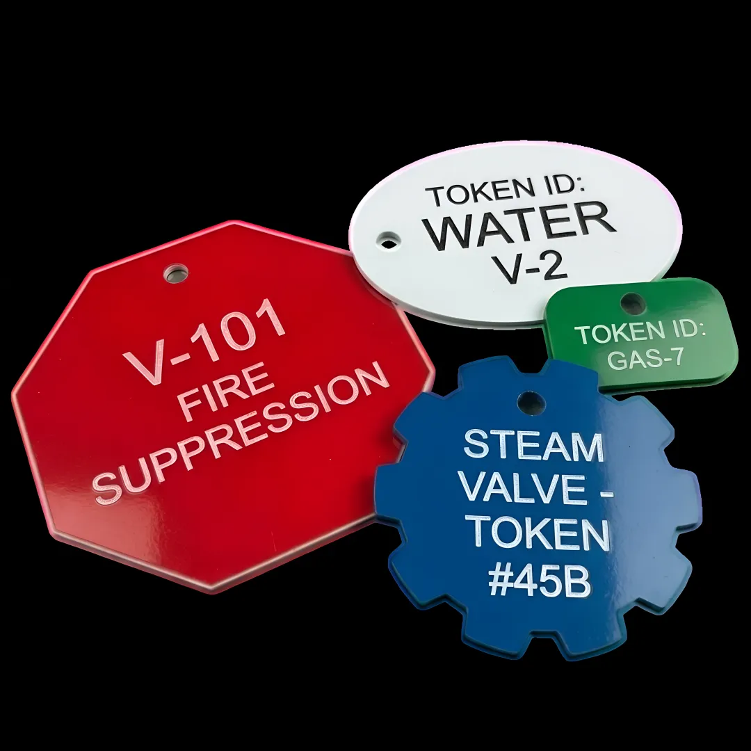 Engraved Plastic Valve Tags | Manufacturing Tags - Custom, Durable & OSHA Compliant
