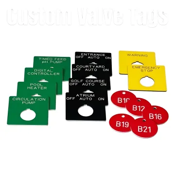 Custom Valve Tags