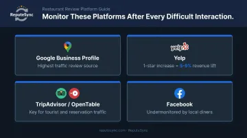 Top 4 restaurant review platforms to monitor after difficult guest interactions