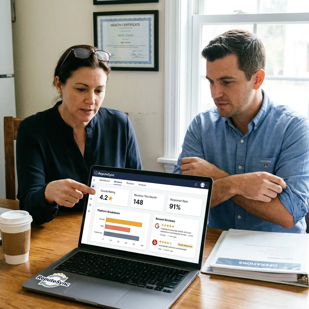 Restaurant review dashboard process