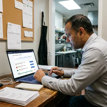 Indian restaurant reputation management dashboard