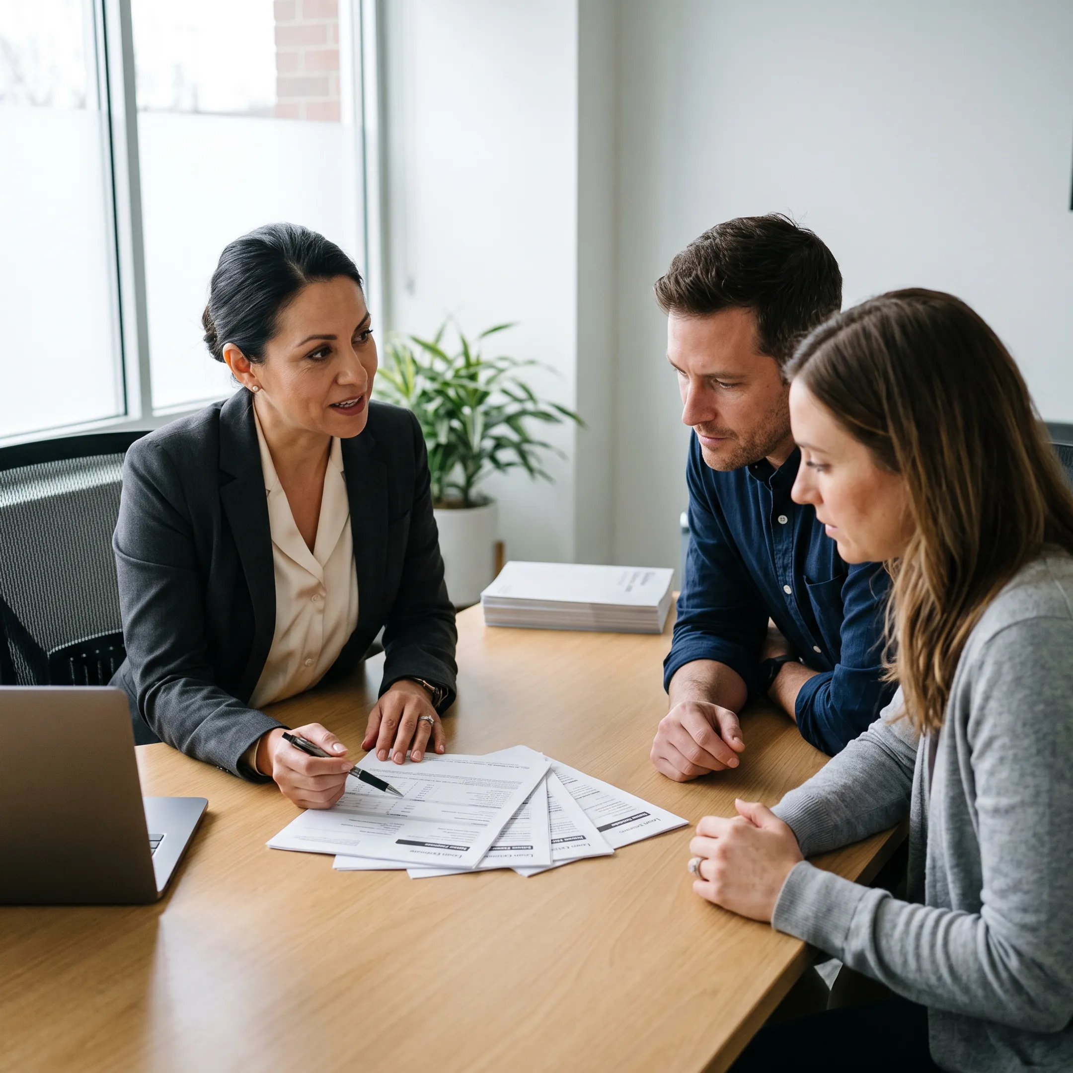 Mortgage broker outlining the California FHA loan approval steps