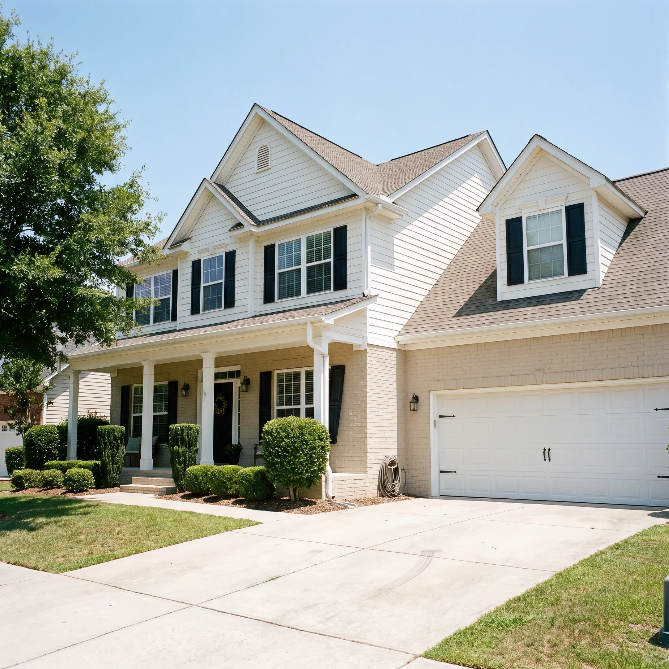 Modern home exterior representing residential real estate in Augusta Georgia