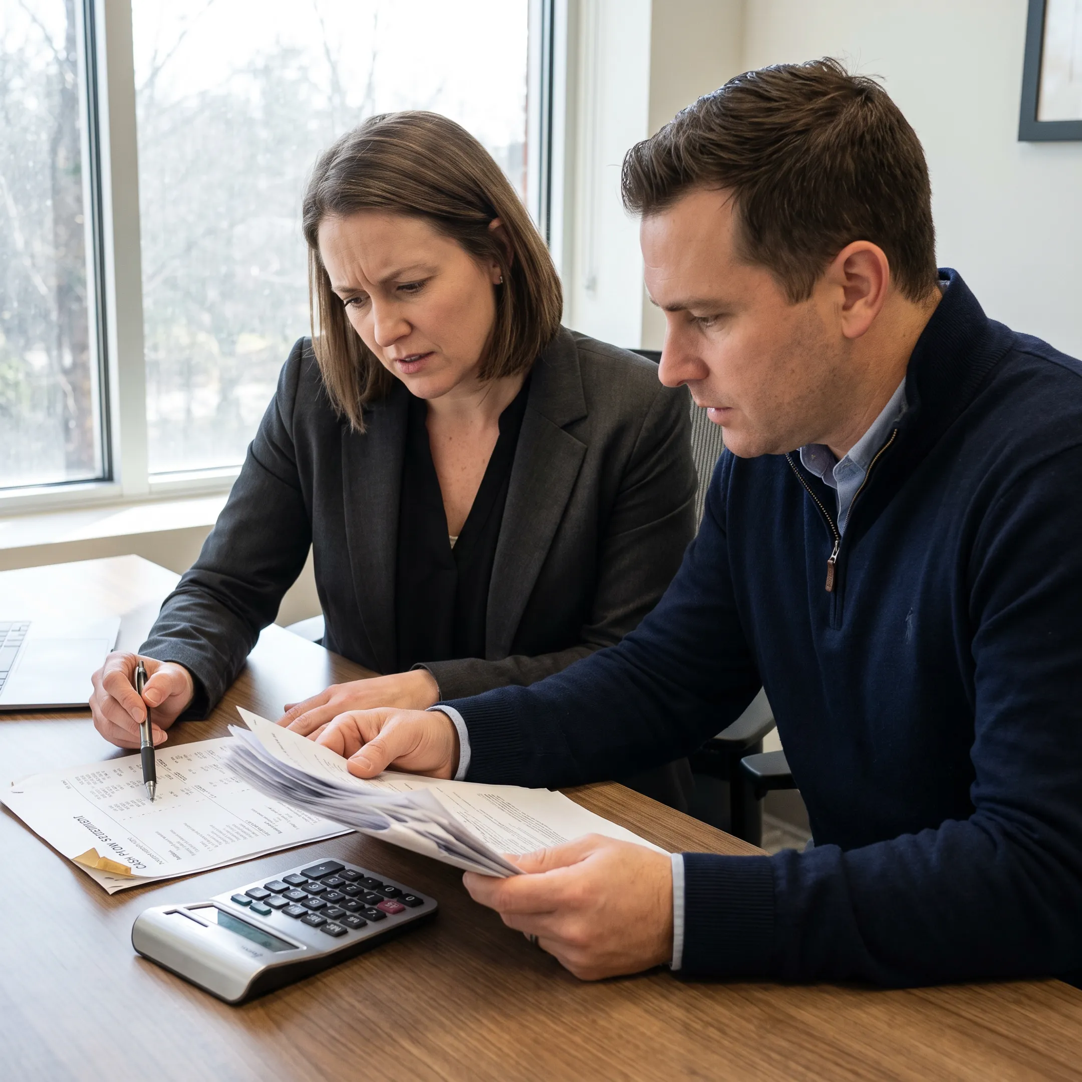 Advisor comparing DSCR financing options with real estate investor