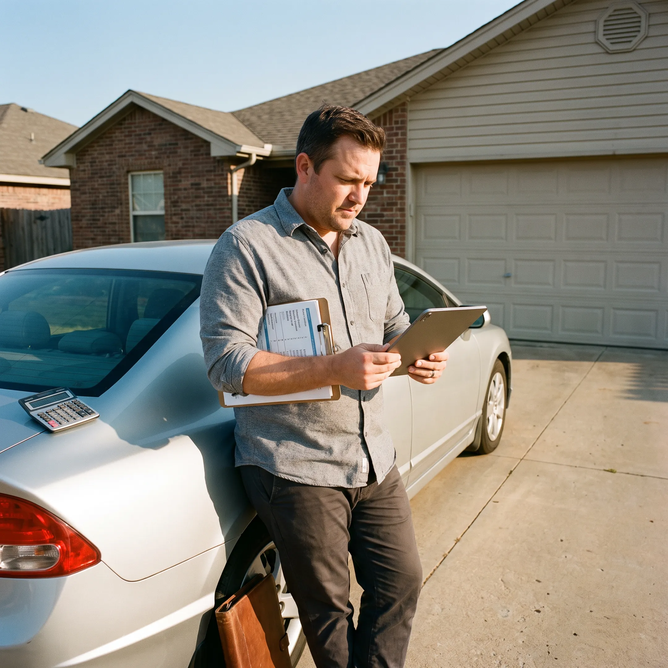 Investor reviewing DSCR loan payment calculations for an Oklahoma rental property