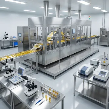 Advanced oil-filled capsule manufacturing facility with automated production lines