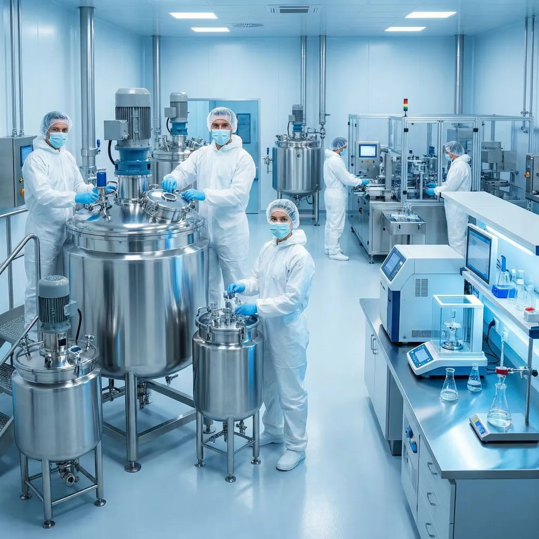 State-of-the-art supplement manufacturing facility in Denver with automated production lines