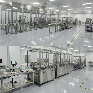 Modern HPMC vegetarian capsule manufacturing facility with automated encapsulation equipment