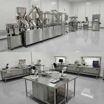 Modern cGMP-certified capsule manufacturing facility with automated production lines
