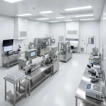 Modern cGMP supplement manufacturing facility with automated production lines