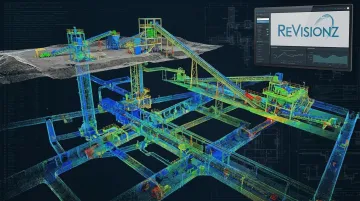 3D mine information model generated from laser-scanned point cloud data