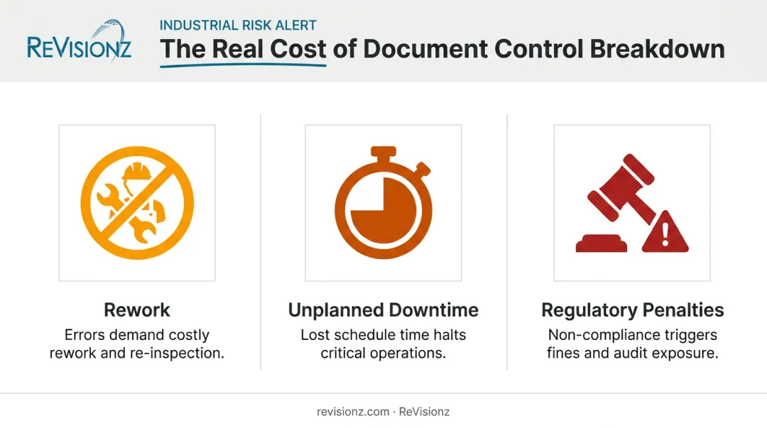 Three consequences of poor document control in oil and gas facilities