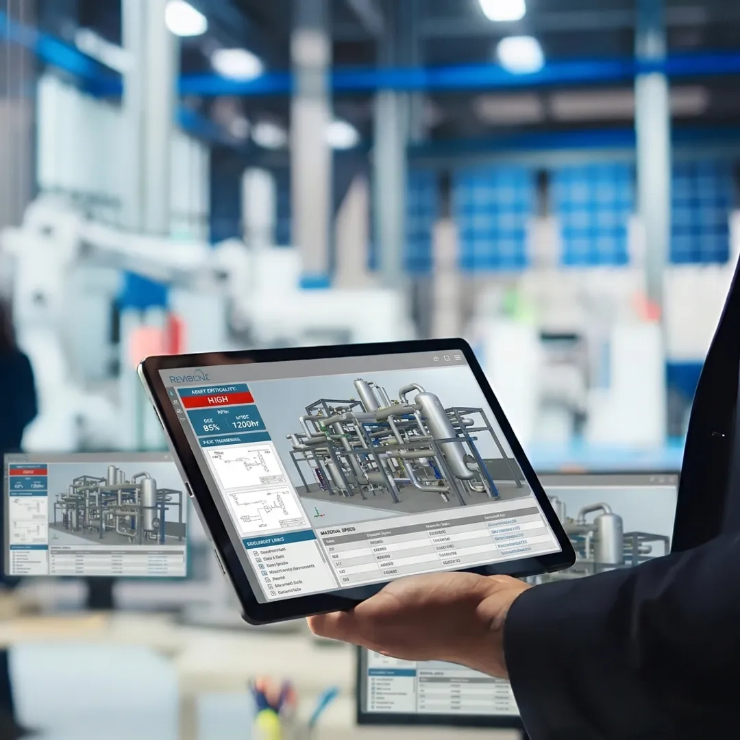 3D asset management digital plant model