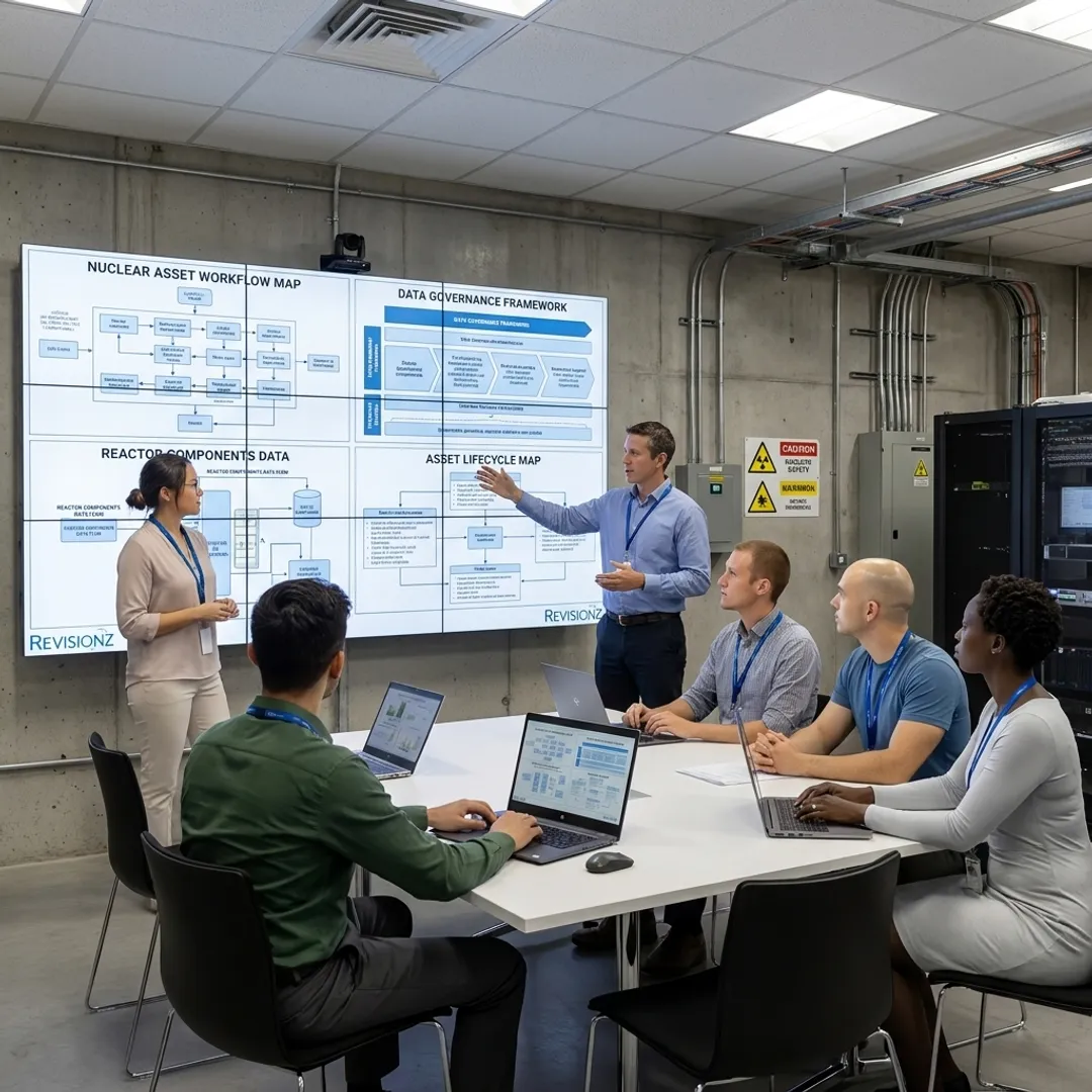 Consultants mapping nuclear asset data workflows