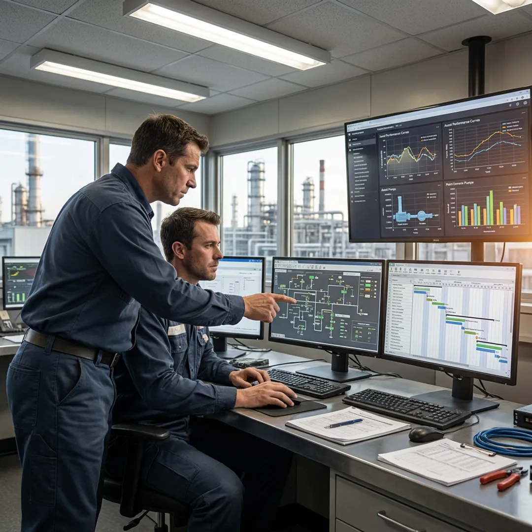 Digital utility operations dashboard and asset data review