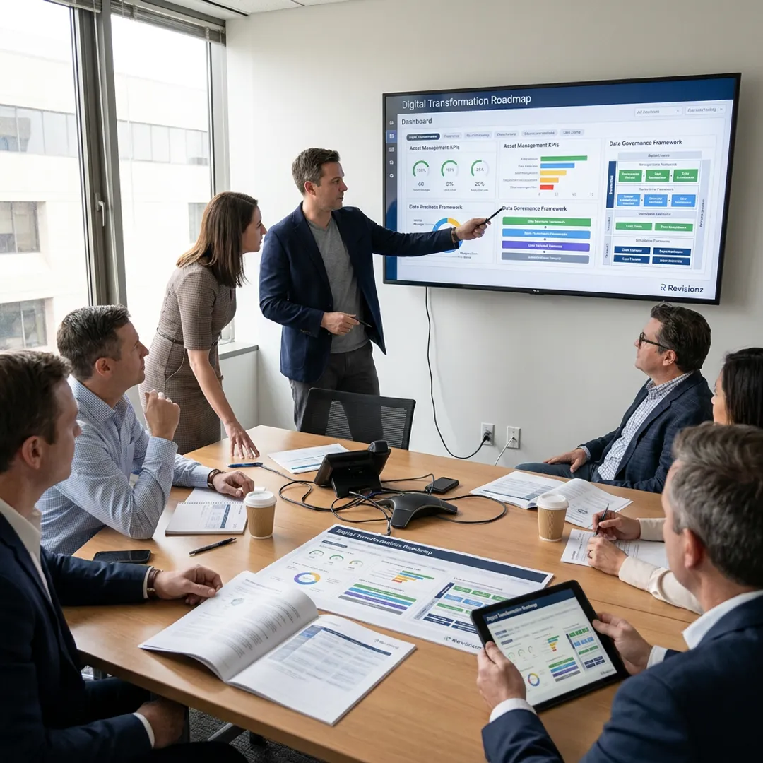 Consultants leading an organizational change workshop