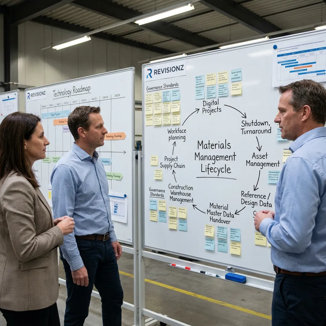 Consultants mapping an asset information strategy