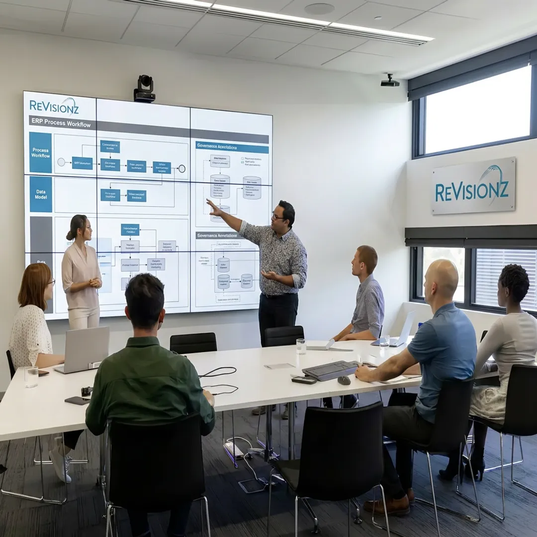 ERP consultants mapping implementation process