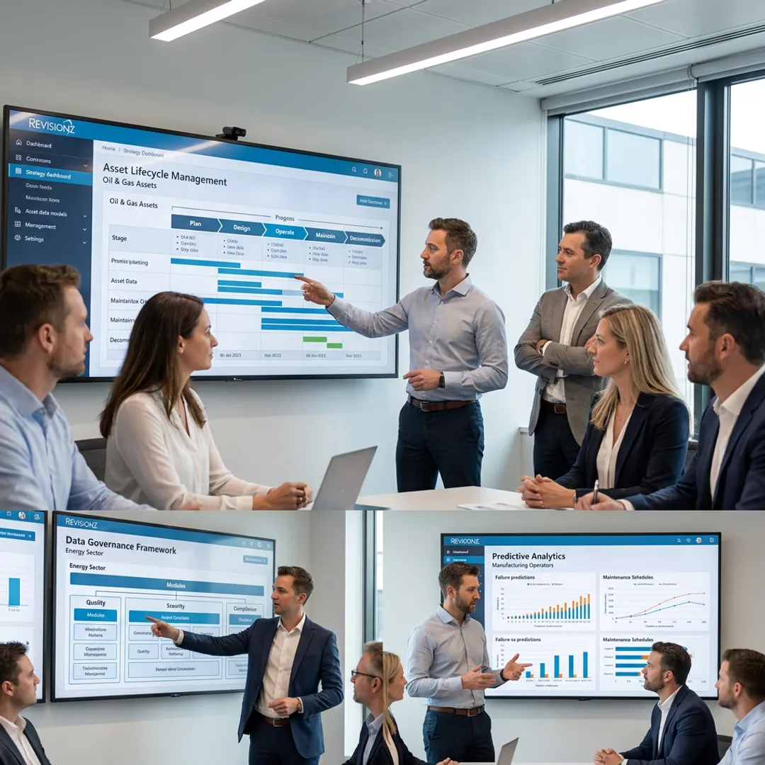 Technology consultants planning digital strategy
