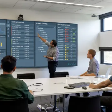 Industrial parts intelligence dashboard and asset data analysis