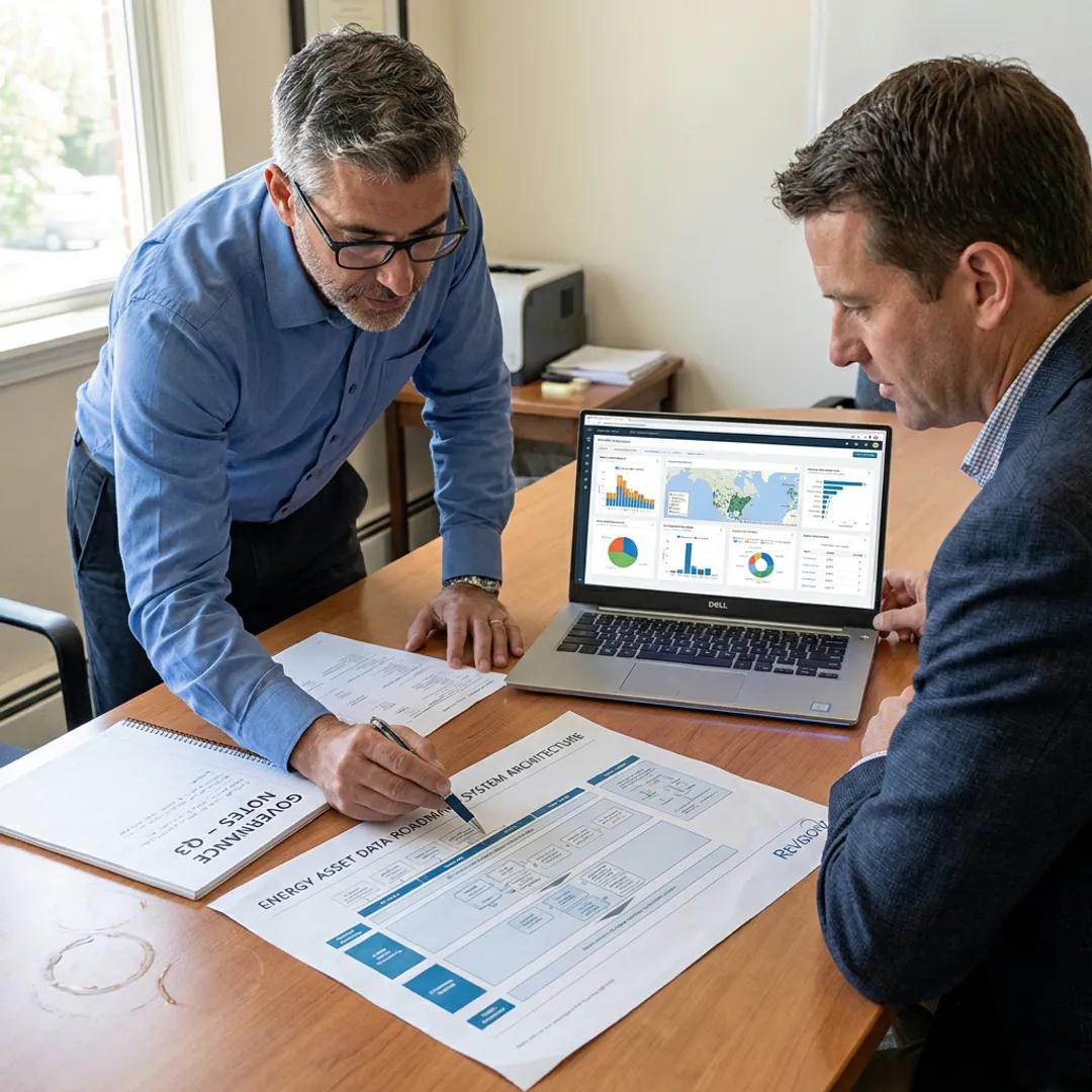 Consultants mapping an energy information system roadmap