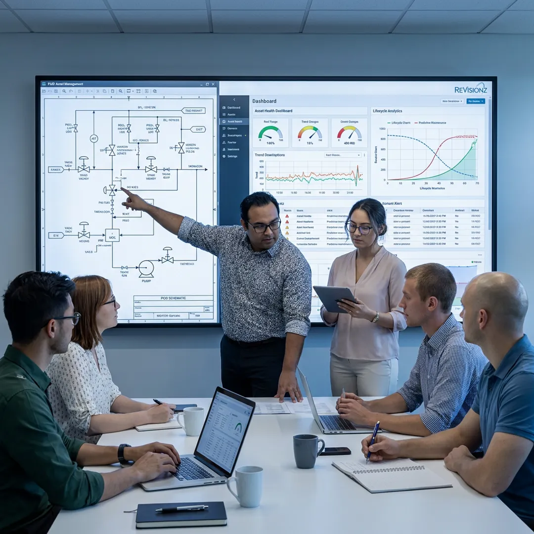 Asset data dashboard used for industrial asset management