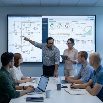 Asset data dashboard used for industrial asset management