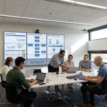 Consultants mapping an asset management roadmap