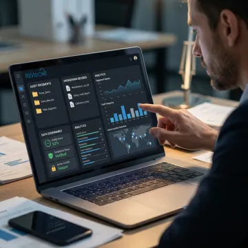 Digital information and document management dashboard