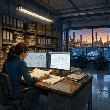 Digital asset repository dashboard for industrial operations
