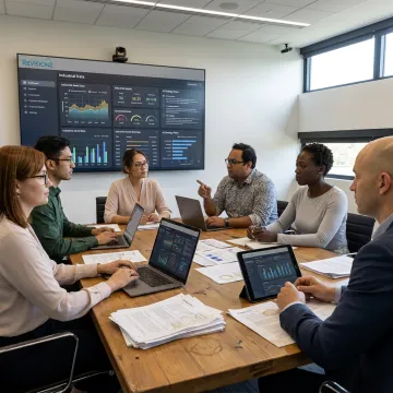 AI advisor reviewing industrial data strategy