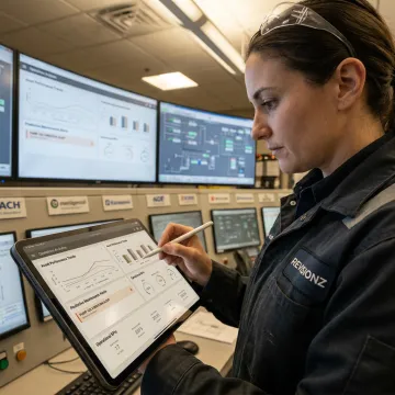 Predictive analytics dashboard for industrial operations