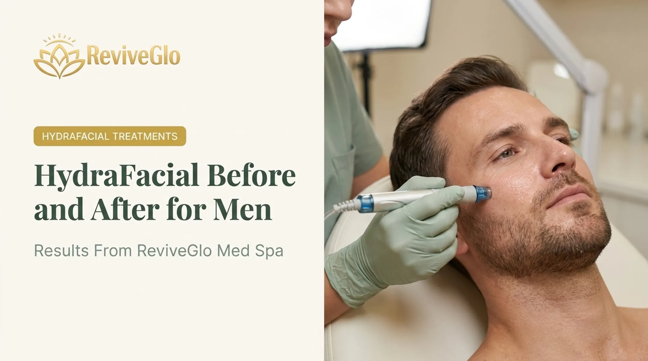 HydraFacial Before and After for Men