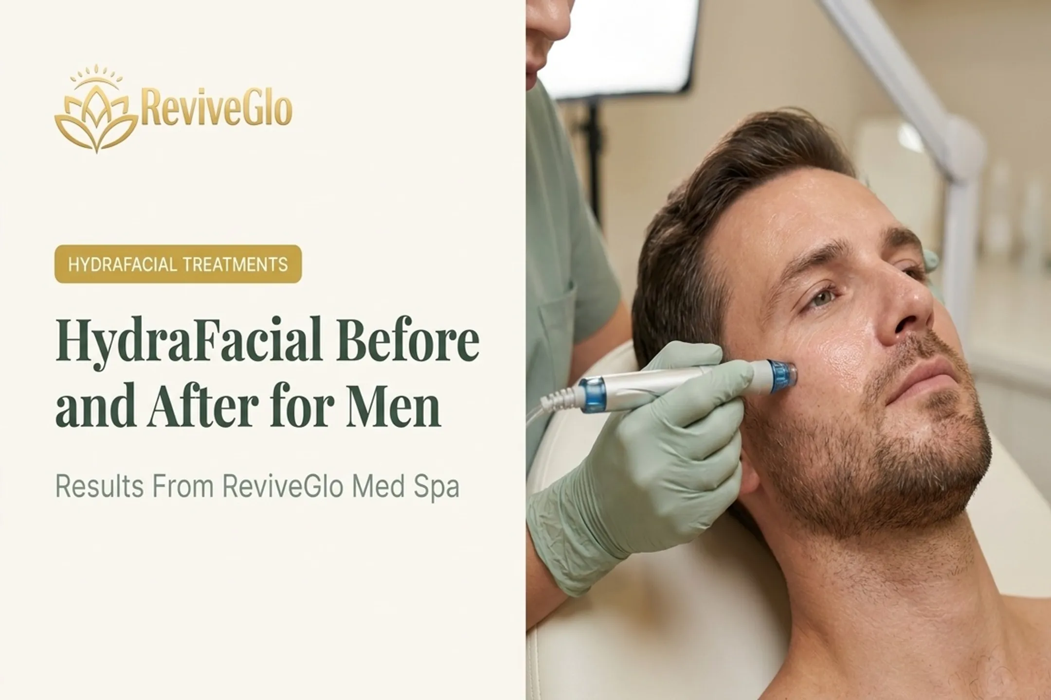 HydraFacial Before and After for Men