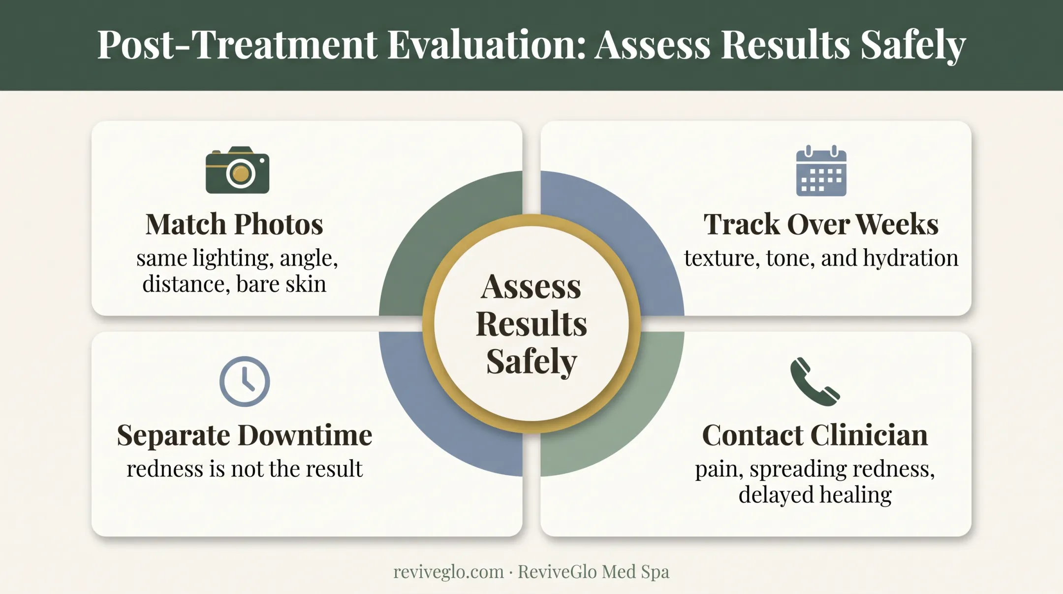 Safe salmon PDRN before-and-after results assessment checklist